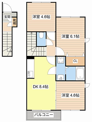 滋賀県蒲生郡日野町松尾4丁目 日野駅 2SDK アパート 賃貸物件詳細