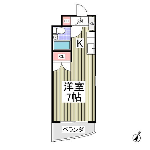 ポルシェ的場 4階 1K 賃貸物件詳細