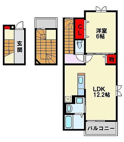 福岡県北九州市八幡西区上上津役4丁目13-18 永犬丸駅 1LDK アパート 賃貸物件詳細