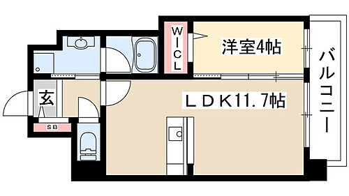 エルミタージュ桜山 2階 1LDK 賃貸物件詳細