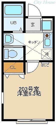 神奈川県相模原市中央区淵野辺１丁目 矢部駅 1K アパート 賃貸物件詳細