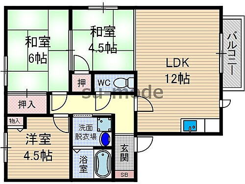 プラクミニエＩ 2階 3LDK 賃貸物件詳細