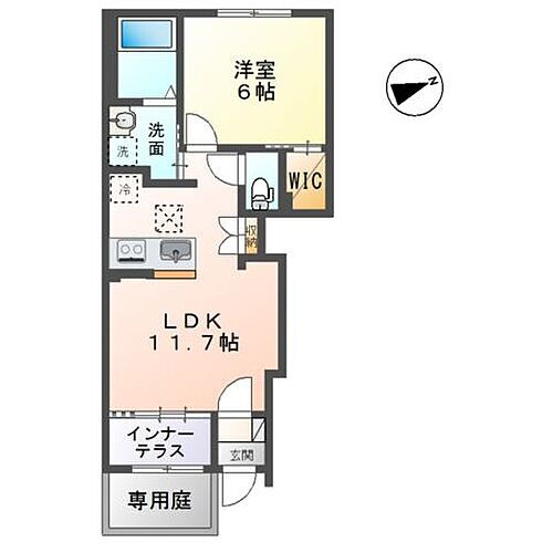岡山県岡山市北区久米 岡山駅 1LDK アパート 賃貸物件詳細