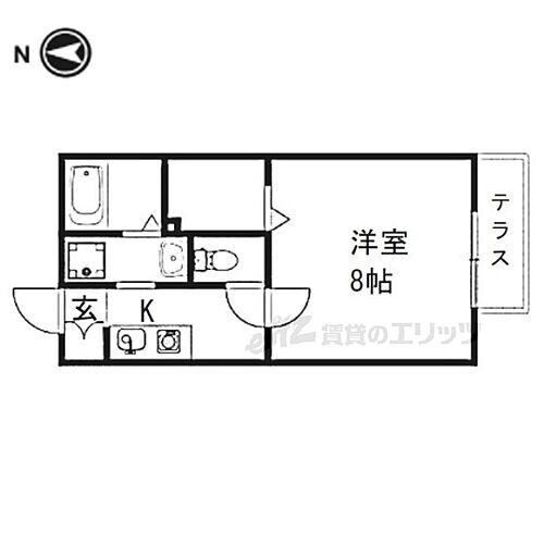 大阪府交野市森南1丁目 河内磐船駅 1K アパート 賃貸物件詳細