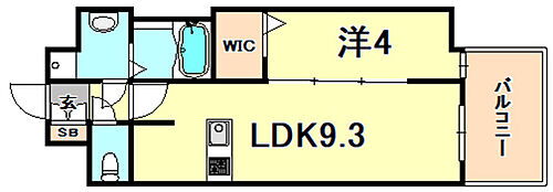 エスライズ神戸三宮山手通壱番館 11階 1LDK 賃貸物件詳細