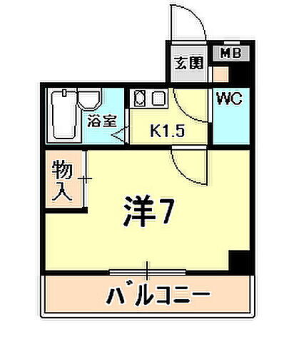 兵庫県神戸市中央区北野町2丁目 三ノ宮駅 1K マンション 賃貸物件詳細