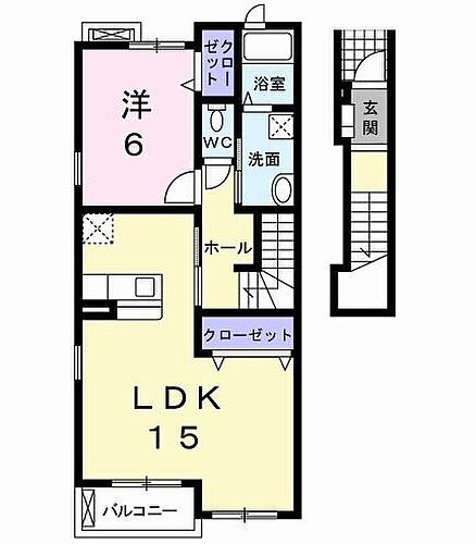 ラフレシール 2階 1LDK 賃貸物件詳細