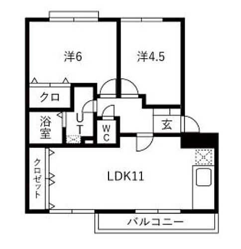 ウエストビレッジ 2階 2LDK 賃貸物件詳細
