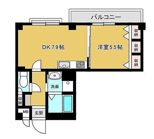 兵庫県姫路市豊沢町 姫路駅 1DK マンション 賃貸物件詳細