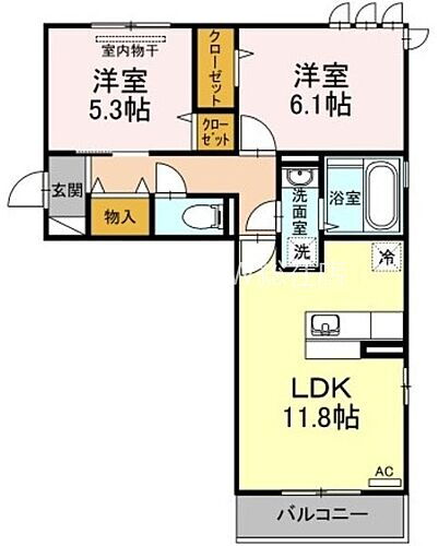 岡山県倉敷市中庄 中庄駅 2LDK アパート 賃貸物件詳細