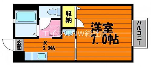 岡山県倉敷市中庄 中庄駅 1K アパート 賃貸物件詳細