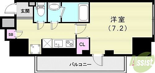 兵庫県神戸市中央区吾妻通5丁目 春日野道駅 1K マンション 賃貸物件詳細