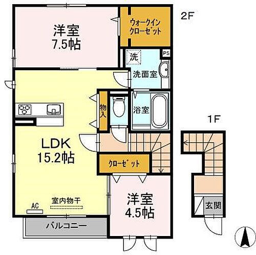 ＳＥＥＤＩＩＩ 2階 2LDK 賃貸物件詳細