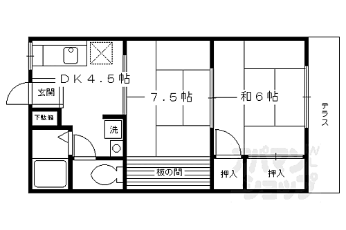 京都府京都市伏見区淀新町 淀駅 2DK アパート 賃貸物件詳細