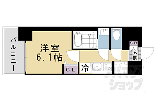 滋賀県大津市京町1丁目 上栄町駅 1K マンション 賃貸物件詳細