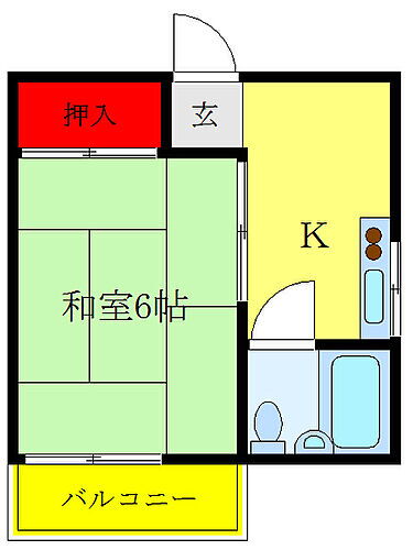 東京都北区滝野川1丁目 王子駅 1K アパート 賃貸物件詳細