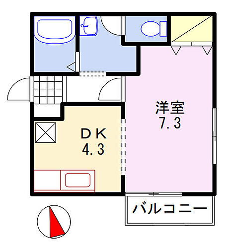 兵庫県姫路市楠町 京口駅 1DK アパート 賃貸物件詳細