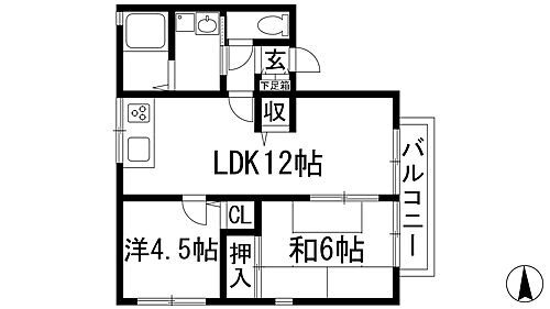 仁川パークハイム 2階 2LDK 賃貸物件詳細