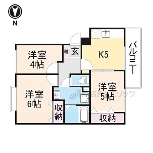 奈良県生駒郡斑鳩町興留1丁目 法隆寺駅 3K アパート 賃貸物件詳細