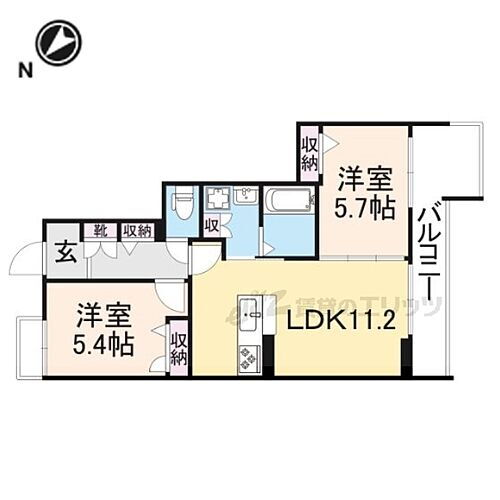 Ｐｌａｃｉｄｅ 2階 2LDK 賃貸物件詳細