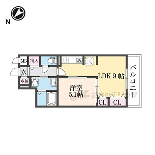 奈良県生駒市萩の台1丁目 萩の台駅 1LDK アパート 賃貸物件詳細