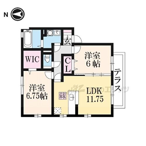 奈良県奈良市四条大路3丁目 尼ヶ辻駅 2LDK アパート 賃貸物件詳細