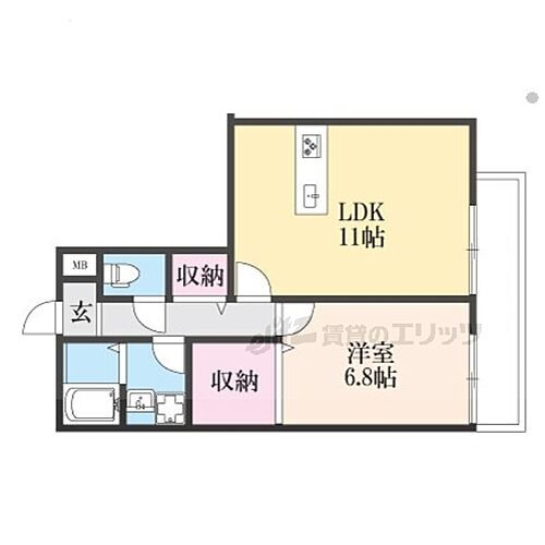 大阪府枚方市楠葉朝日1丁目 樟葉駅 1LDK アパート 賃貸物件詳細