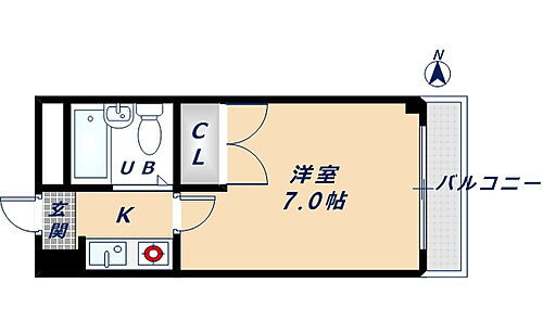 サカエハイム 3階 1K 賃貸物件詳細