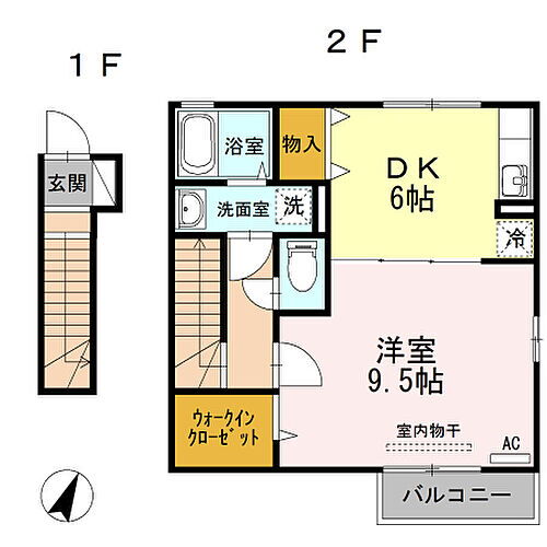 広島県広島市南区堀越2丁目 向洋駅 1DK アパート 賃貸物件詳細