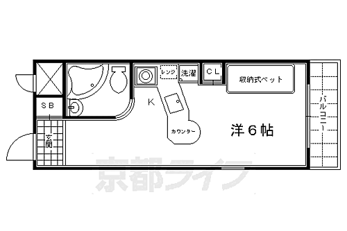 京都府京都市南区唐橋平垣町 西大路駅 ワンルーム マンション 賃貸物件詳細