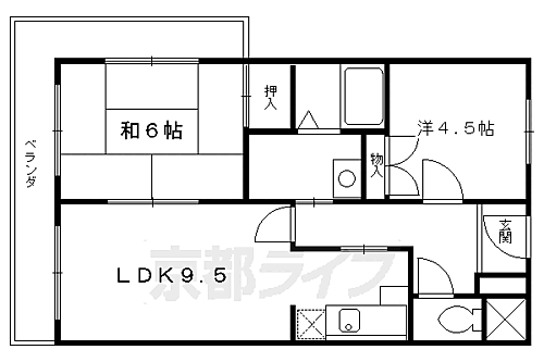 ベルメゾン 4階 2LDK 賃貸物件詳細