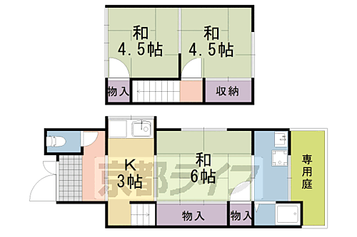 京都府京都市西京区桂上豆田町 桂駅 3K 一戸建て 賃貸物件詳細