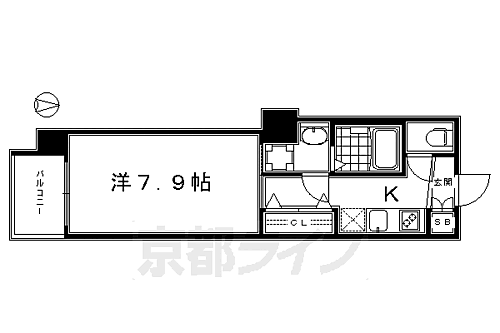 京都府京都市下京区花畑町 梅小路京都西駅 1K マンション 賃貸物件詳細
