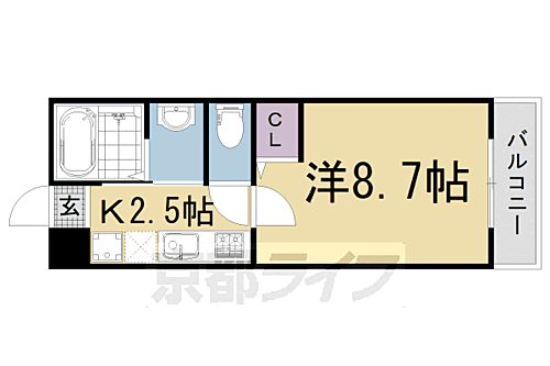 京都府京都市伏見区淀下津町 淀駅 1K マンション 賃貸物件詳細