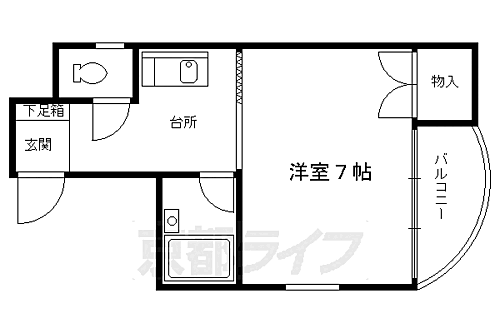 京都府京都市下京区忠庵町 五条駅 1K マンション 賃貸物件詳細