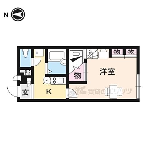奈良県奈良市法華寺町 新大宮駅 1K アパート 賃貸物件詳細