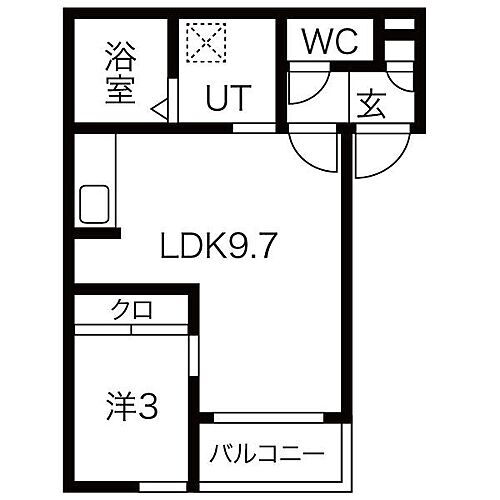  LDK9.7帖　洋室3.0帖