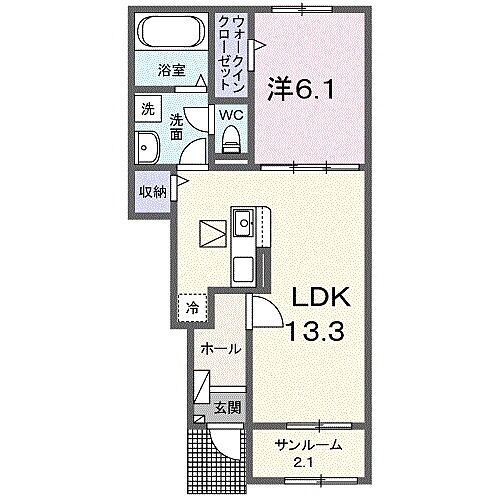 兵庫県姫路市網干区田井 平松駅 1LDK アパート 賃貸物件詳細