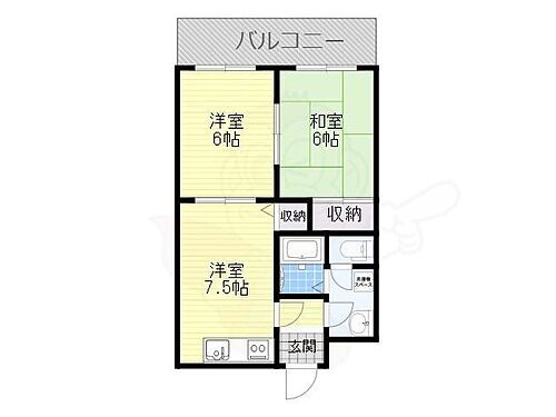 ラベンダーマンション 2階 2DK 賃貸物件詳細