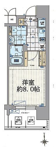 エスライズ北堀江スワン 5階 1K 賃貸物件詳細