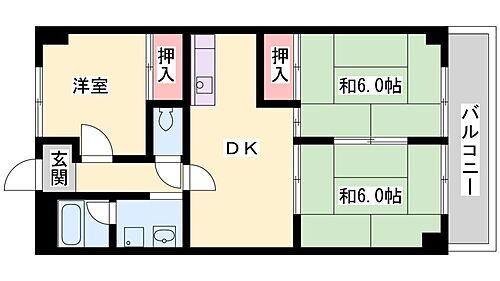 土山ヤングコーポ 1階 3DK 賃貸物件詳細