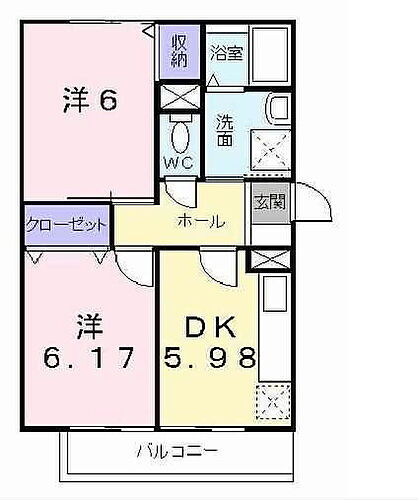 パルティーレ 2階 2DK 賃貸物件詳細