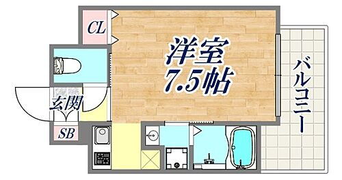 ＭＪＣ神戸ブレイブ 3階 1K 賃貸物件詳細