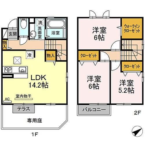 広島県福山市川口町4丁目4-41 福山駅 3LDK アパート 賃貸物件詳細