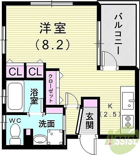 兵庫県神戸市須磨区月見山本町2丁目 月見山駅 1K マンション 賃貸物件詳細