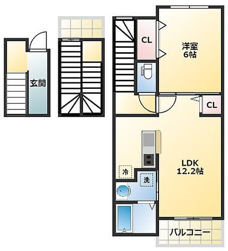 大阪府大阪市平野区加美西1丁目 加美駅 1LDK アパート 賃貸物件詳細