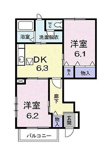 香川県高松市小村町659番地1 西前田駅 2DK アパート 賃貸物件詳細