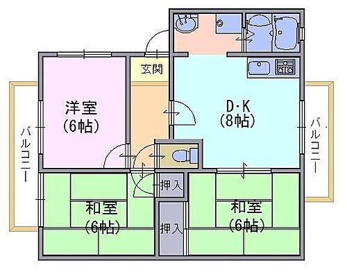 京都府長岡京市下海印寺西山田 西山天王山駅 3DK アパート 賃貸物件詳細