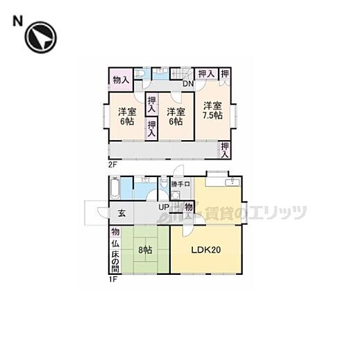 奈良県生駒郡三郷町立野南１丁目 賃貸一戸建て