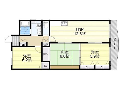 大阪府茨木市大正町6番6号 沢良宜駅 3LDK マンション 賃貸物件詳細